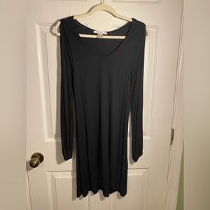 Elegant Black Long Sleeve Dress
